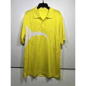 Callaway Golf Polo Men’s XL Neon Yellow Performance Short Sleeve